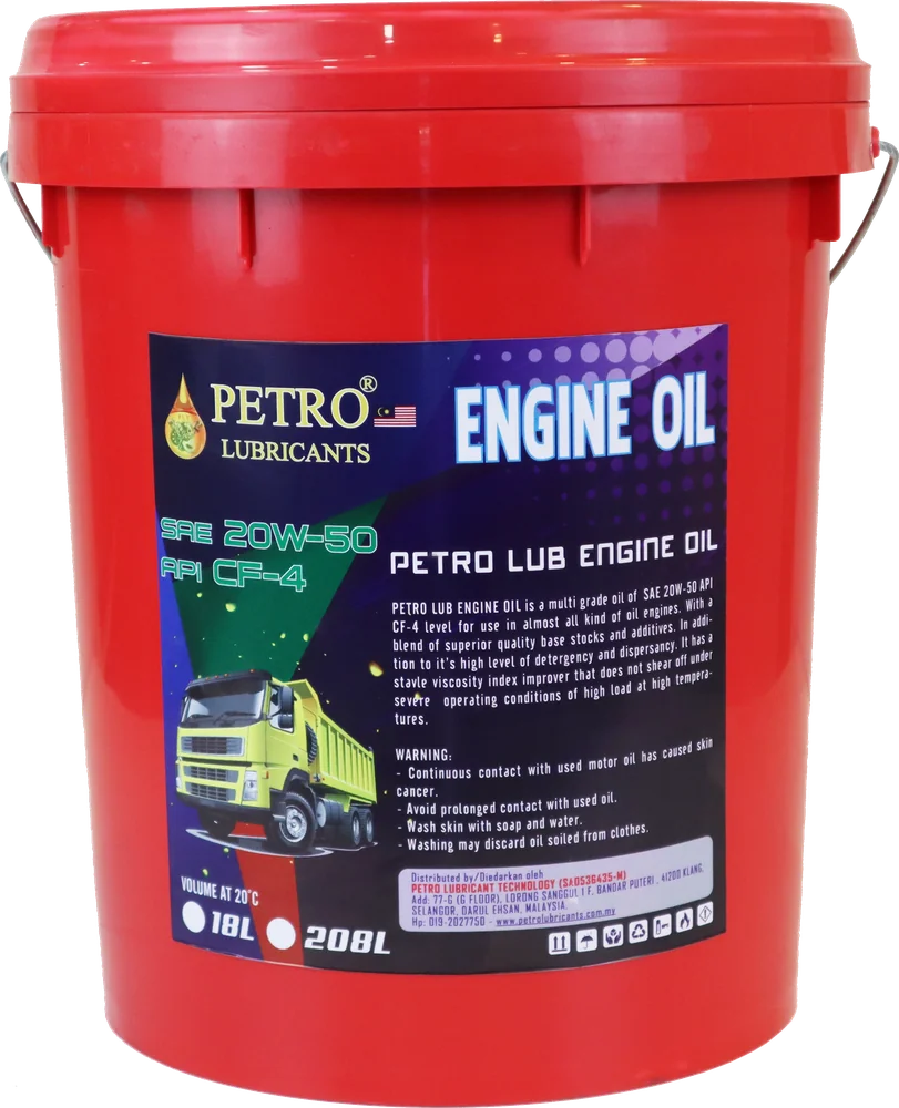 Petro Lub Engine Oil API SL, 20W/50