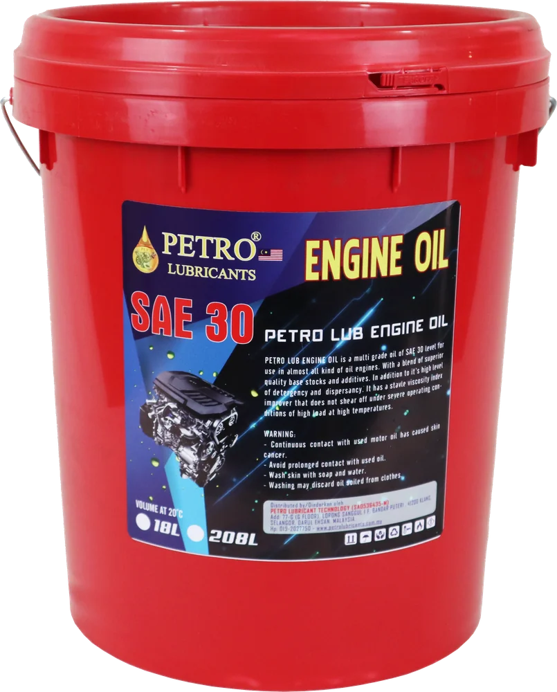 Petro Lub Engine Oil SAE 30, 18L / 208L
