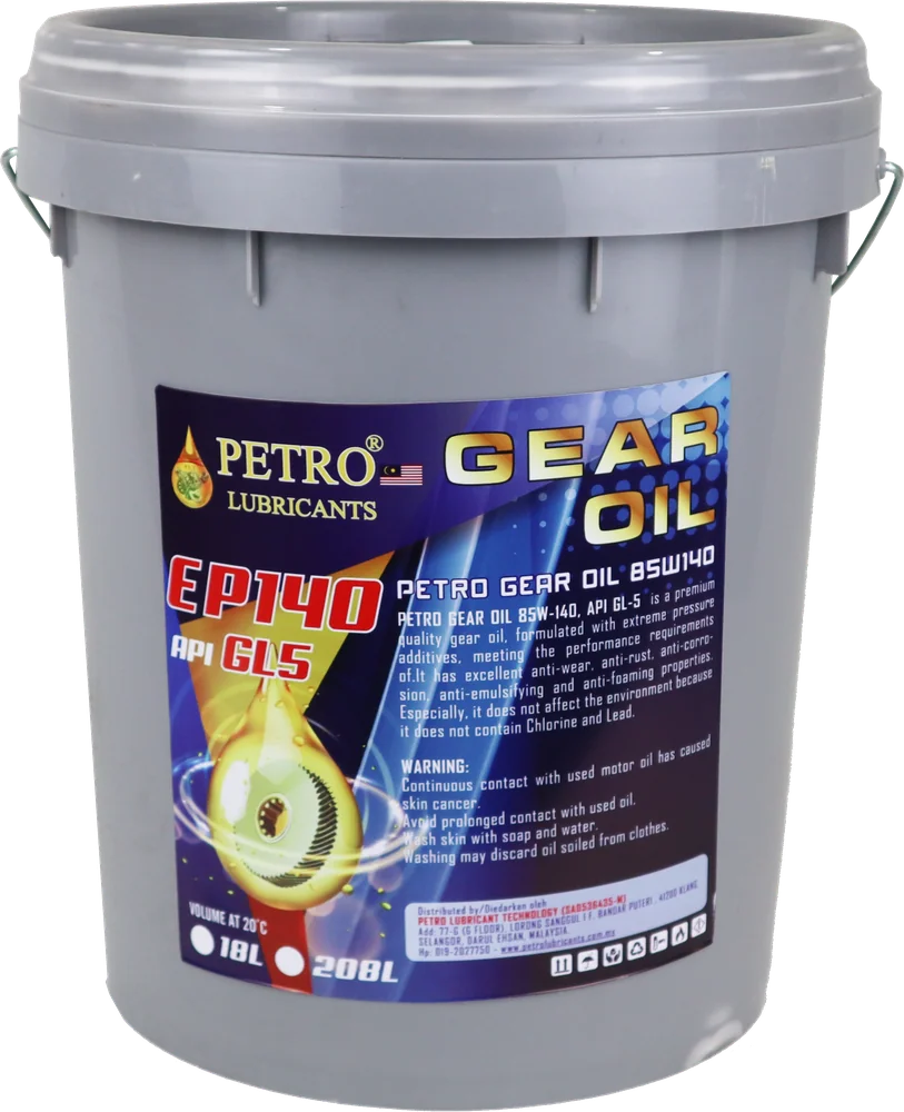 Petro Gear Oil EP140, API GL-5 (85W/140)