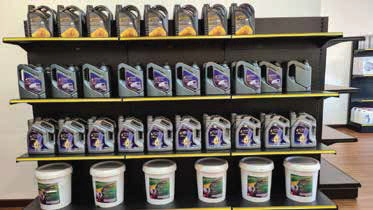 Petro Lubricants product shelves